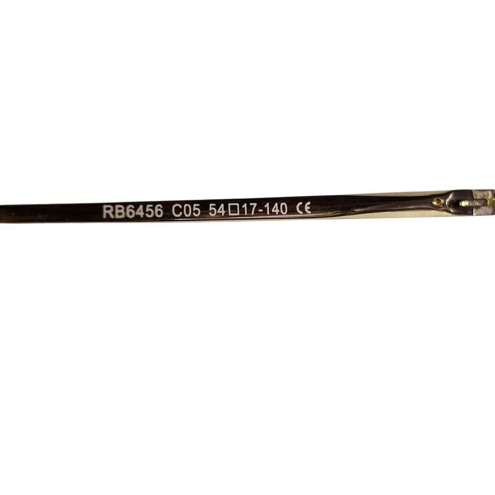 Ray-Ban RBPILOT RB6456 Gold Aviator Eyeglasses Frames Only 54-17-140 Italy